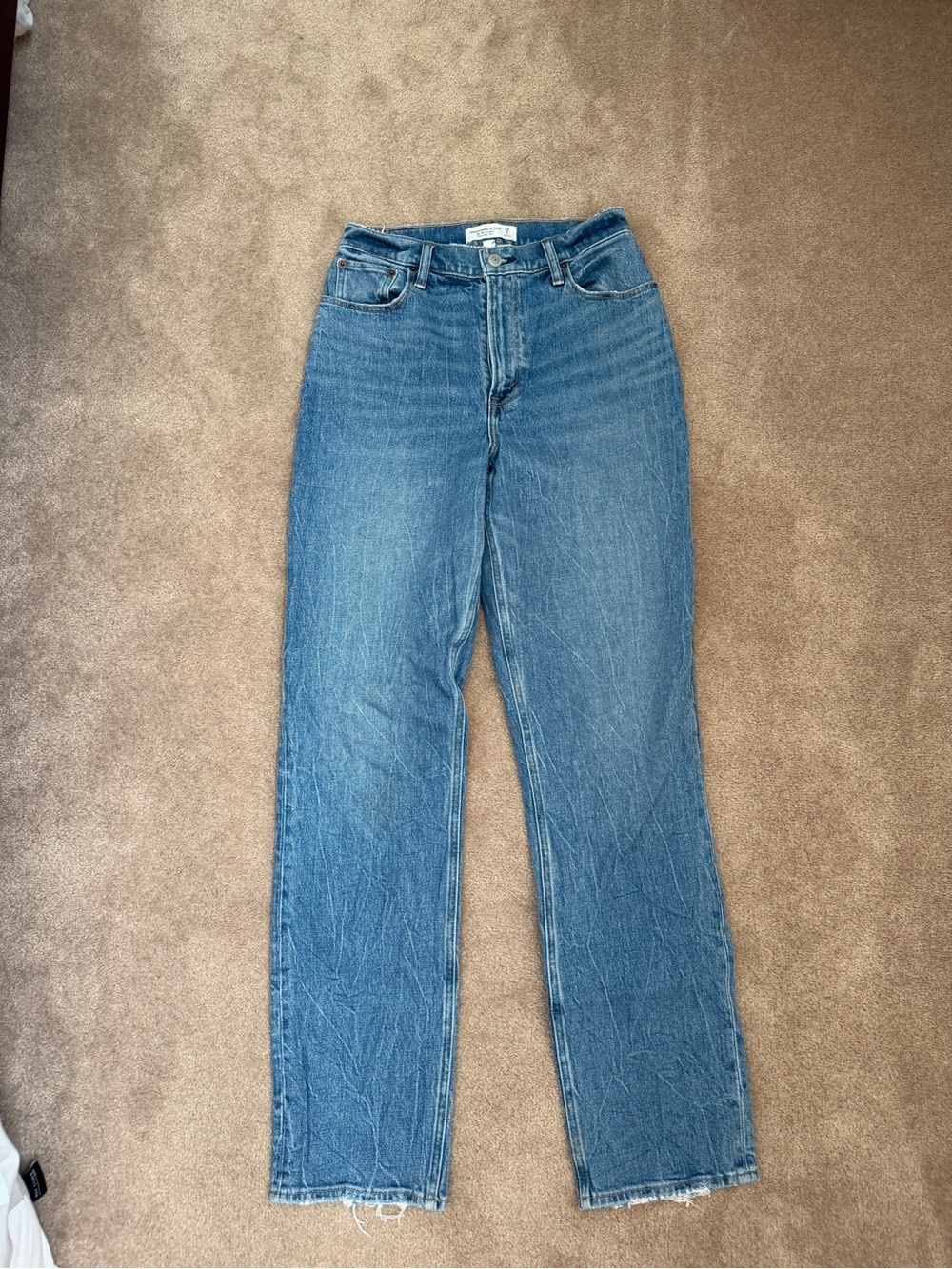 Abercrombie & Fitch Straight Leg Blue Denim Jeans